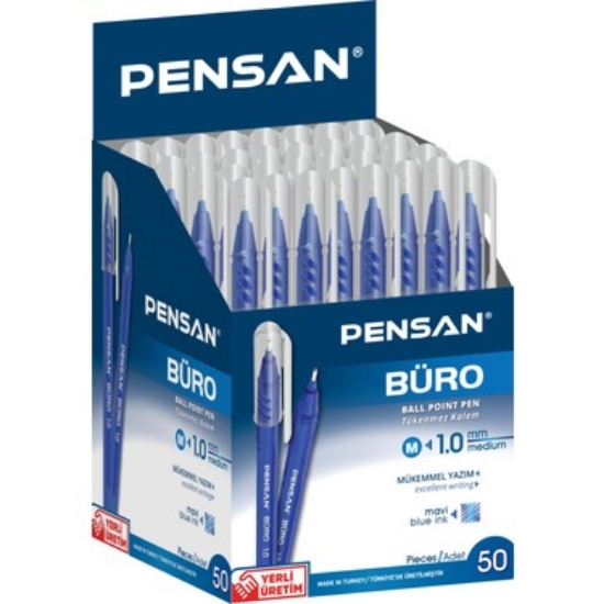 PENSAN BÜRO TÜKENMEZ KALEM 1O1O - MAVİ resmi