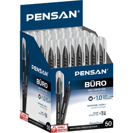 PENSAN BÜRO TÜKENEMEZ KALEM 1O1O - SİYAH resmi