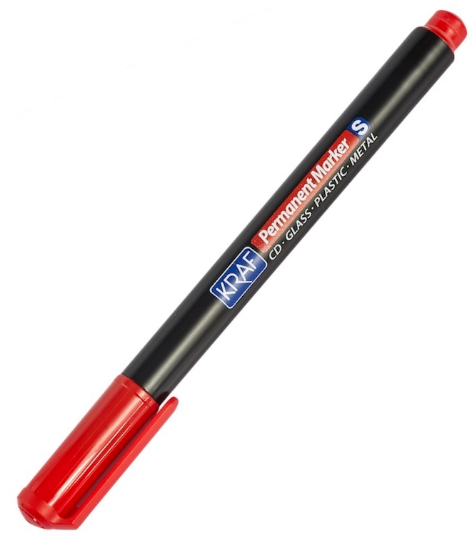 KRAF ASETAT KALEMİ OHP PLUS (S) 290 KIRMIZI resmi