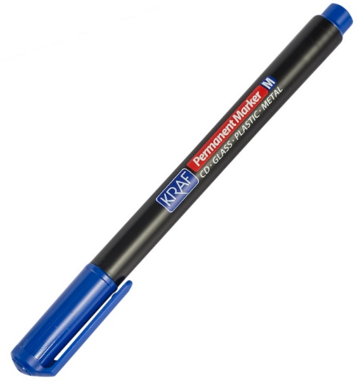 KRAF ASETAT KALEMİ OHP PLUS (M) 280 MAVİ resmi