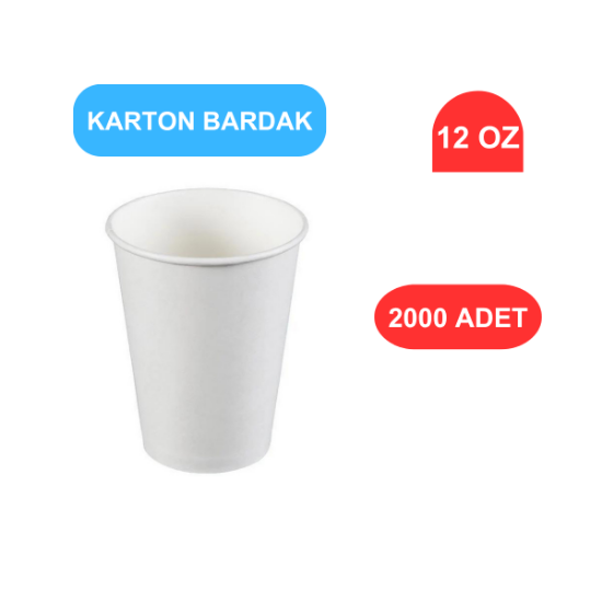 KARTON BARDAK 12 OZ - 2000'Lİ resmi