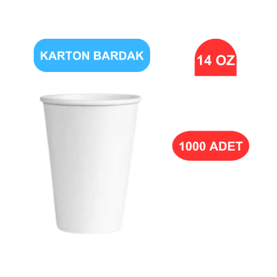 KARTON BARDAK 14 OZ - 1000'Lİ resmi