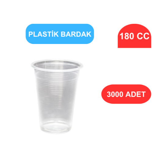 PLASTİK BARDAK 180 CC - 3000'Lİ resmi