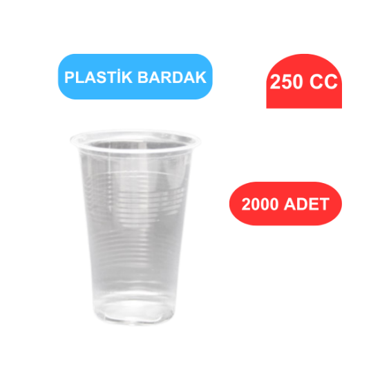PLASTİK BARDAK 250 CC - 2000'Lİ resmi