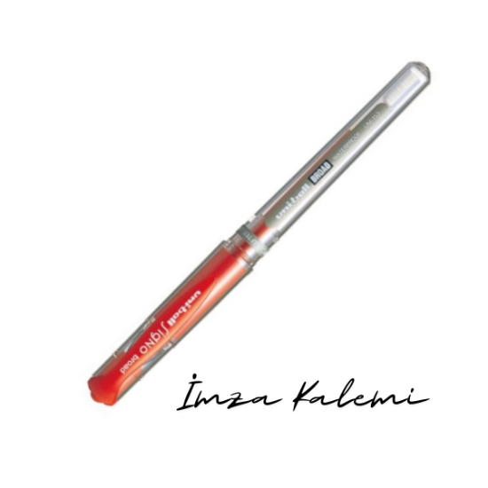 UNİ-BALL İMZA KALEMİ SIGNO UM-153 1.0 - KIRMIZI resmi