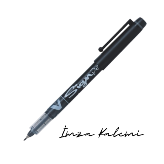 PILOT İMZA KALEMİ V SIGNPEN SİYAH SW-VSP-R resmi