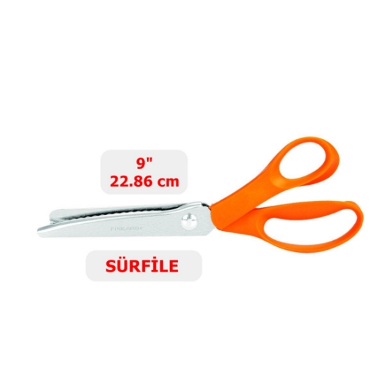 PLASTİK SAPLI SÜRFİLE MAKASI - 9 İNÇ resmi